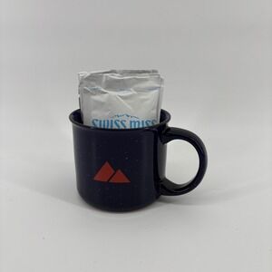 Blue Ceramic Mug with 3 Swiss Miss Hot Chocolate Packets NEW